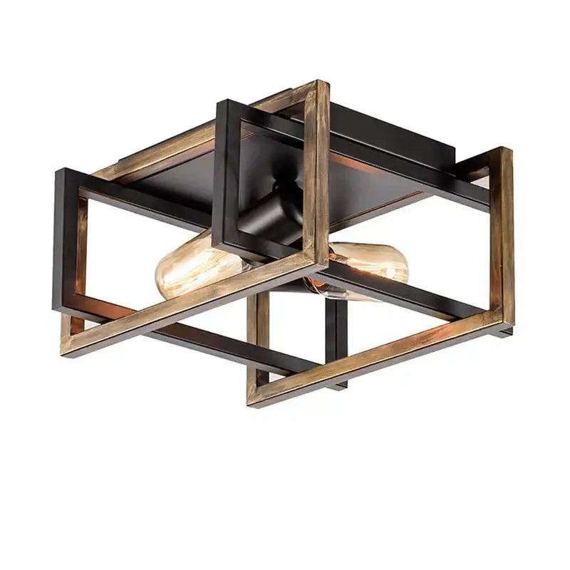 Black Geometric Ceiling Chandelier