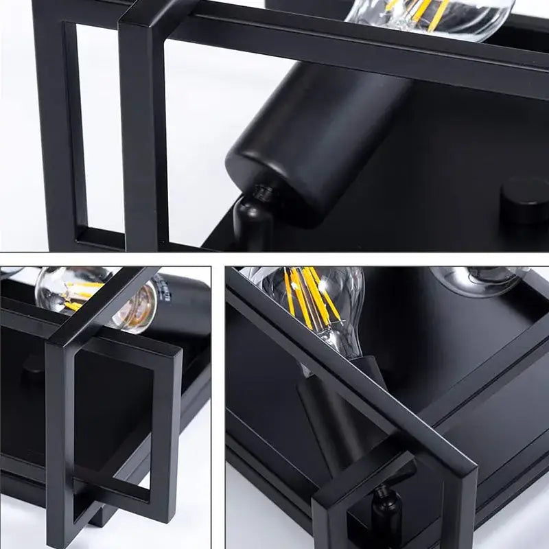 Black Geometric Ceiling Chandelier
