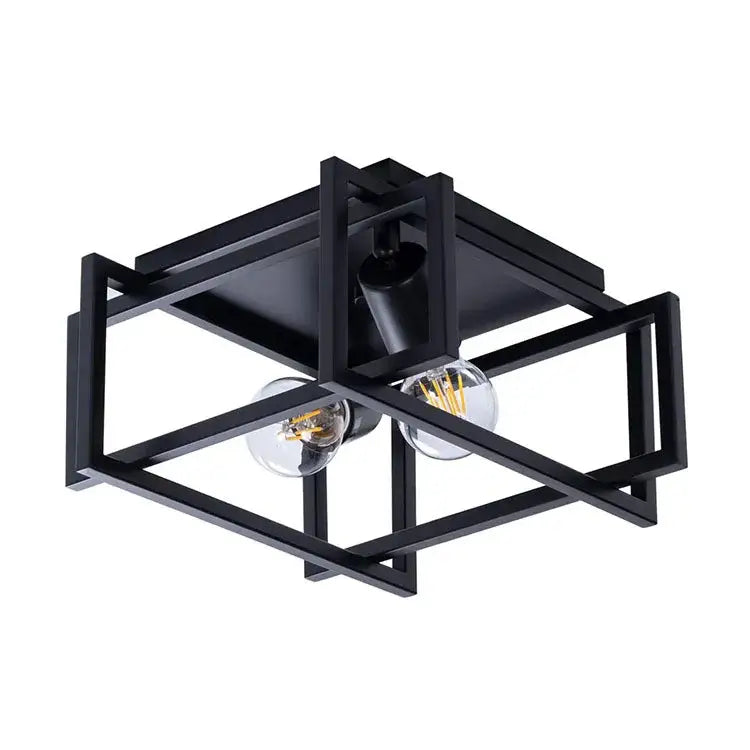 Black Geometric Ceiling Chandelier