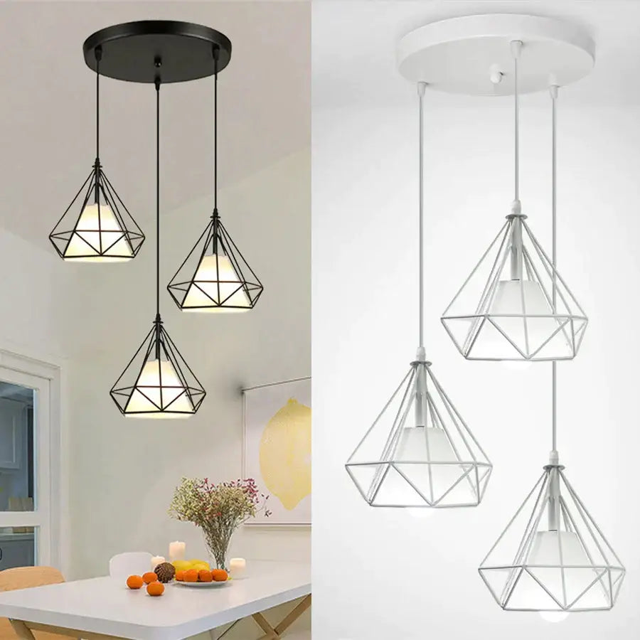 Black Diamond Pendant Trio