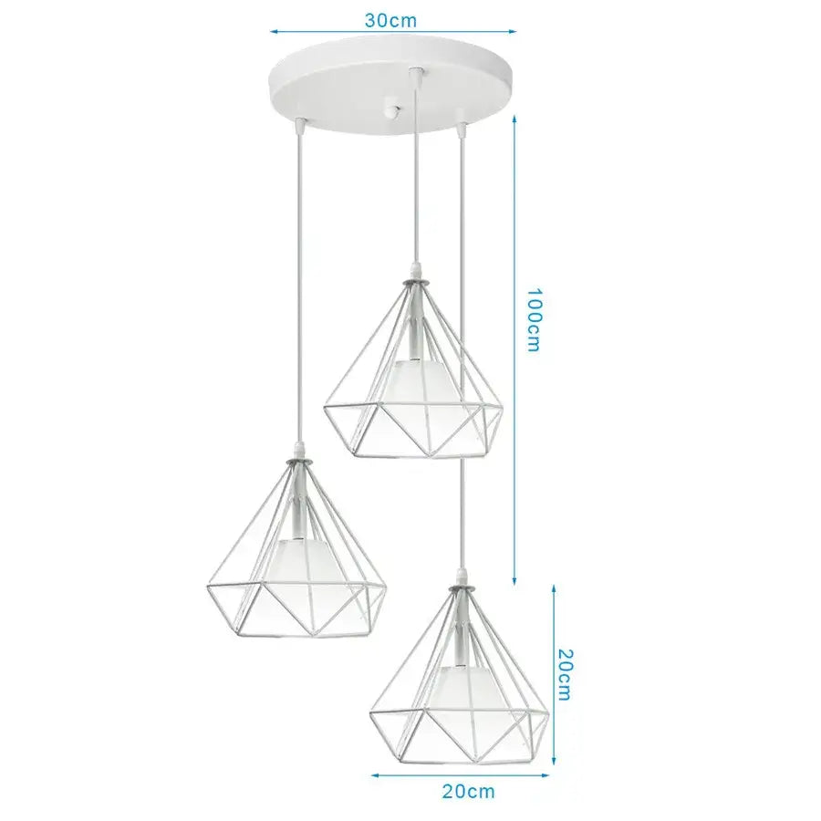 Black Diamond Pendant Trio