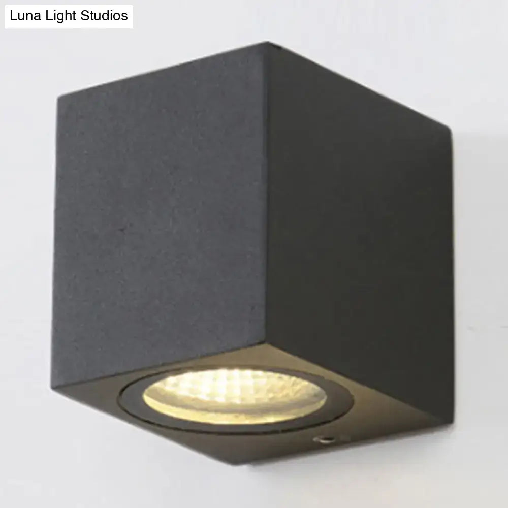 Black Outdoor Patio Two-Light Wall Sconce