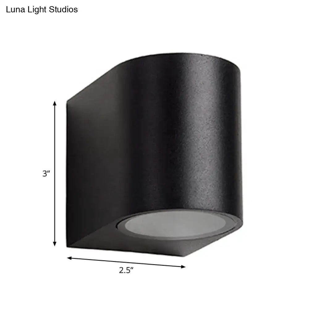 Black Outdoor Patio Two-Light Wall Sconce