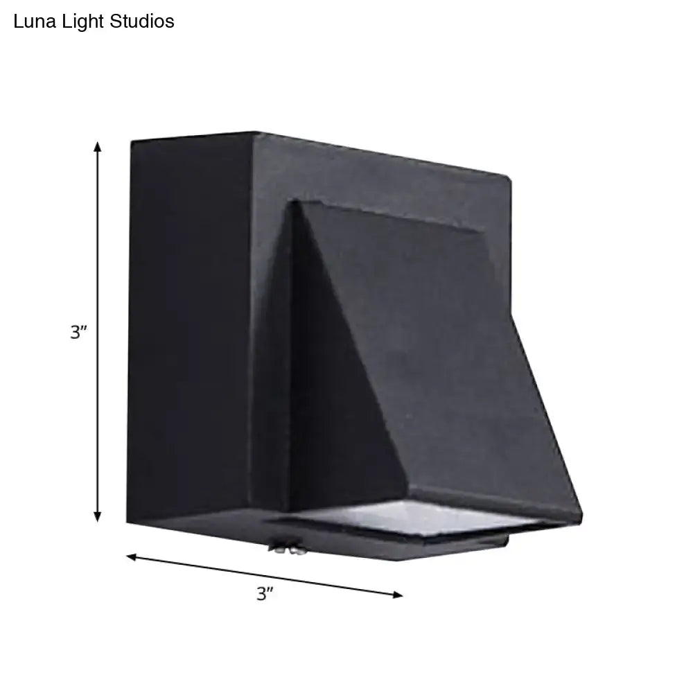 Black Outdoor Patio Two-Light Wall Sconce