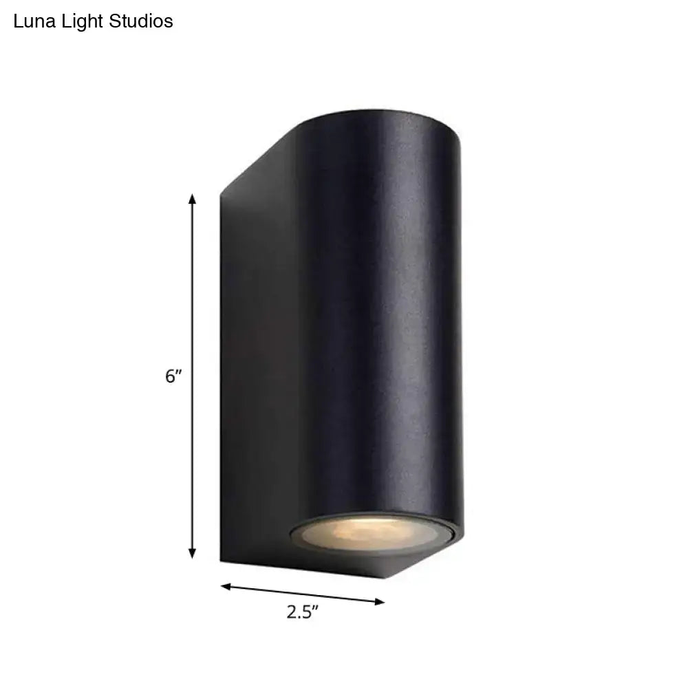 Black Outdoor Patio Two-Light Wall Sconce