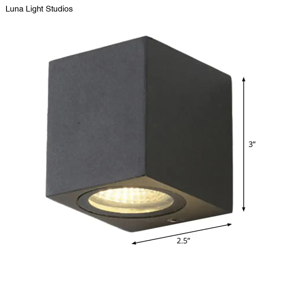 Black Outdoor Patio Two-Light Wall Sconce