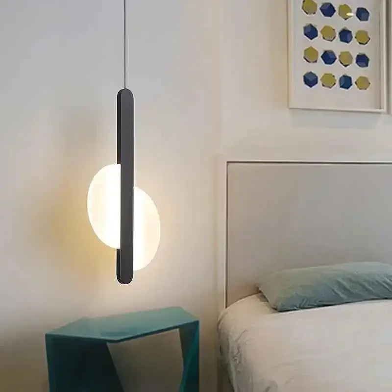 Black Geometric Living Room Pendant Light