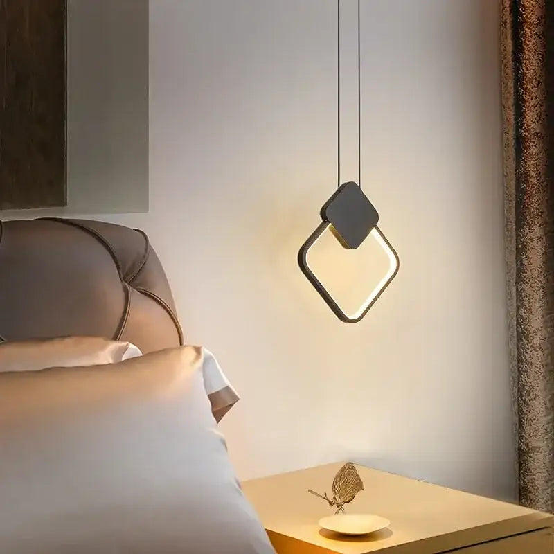 Black Geometric Living Room Pendant Light