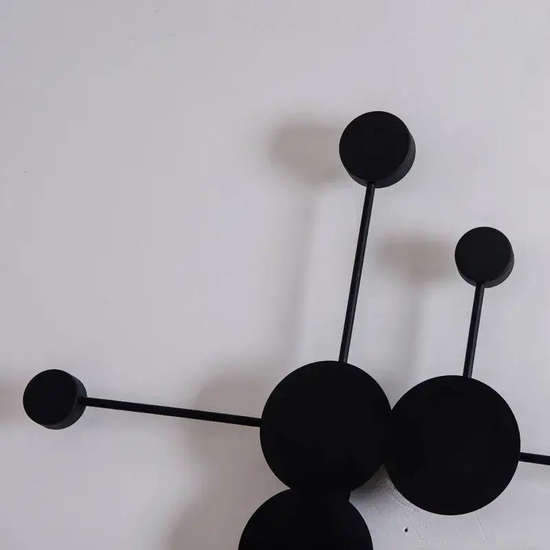Black Geometric 6-Head 40cm Wall Sconce