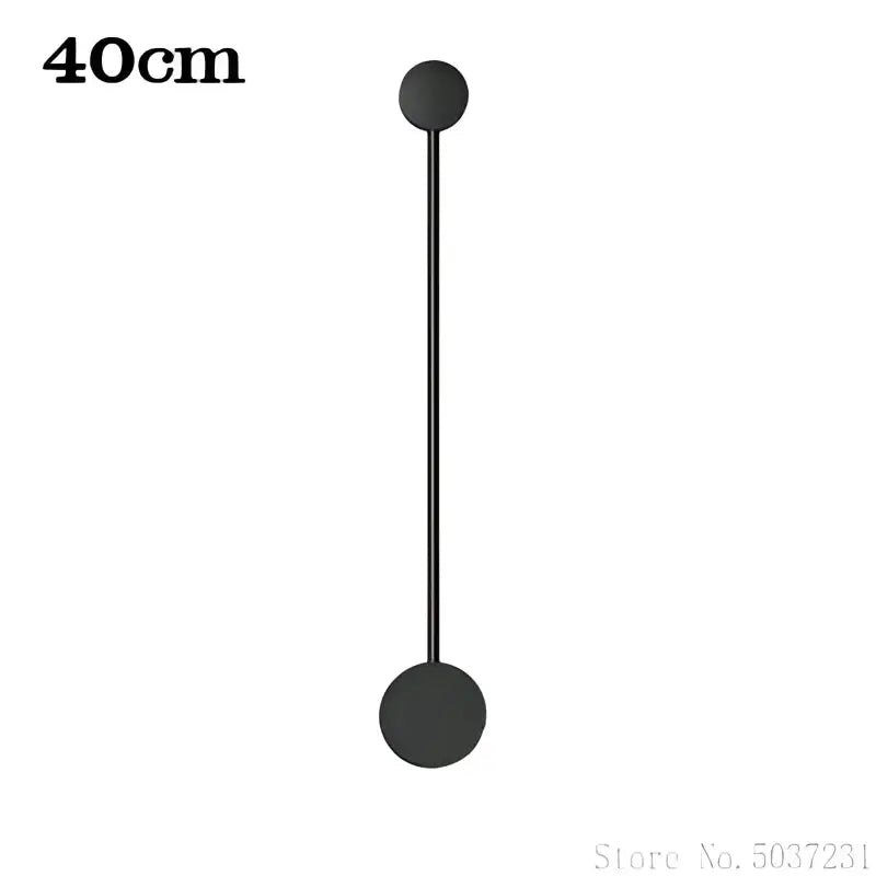 Black Geometric 6-Head 40cm Wall Sconce
