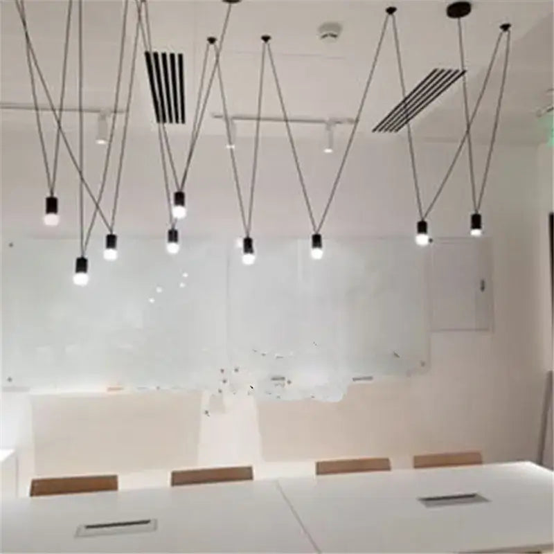 Black Wire Pendant Chandelier