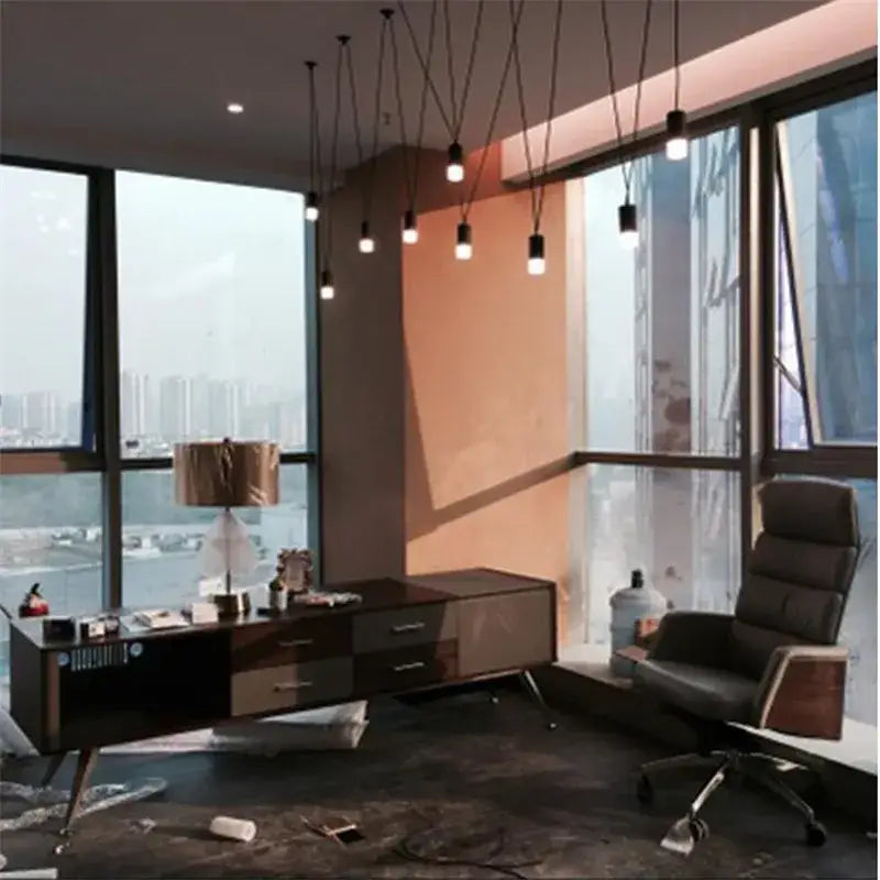 Black Wire Pendant Chandelier