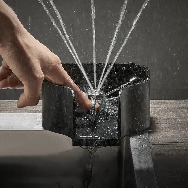 Black Glass Cup Rinser