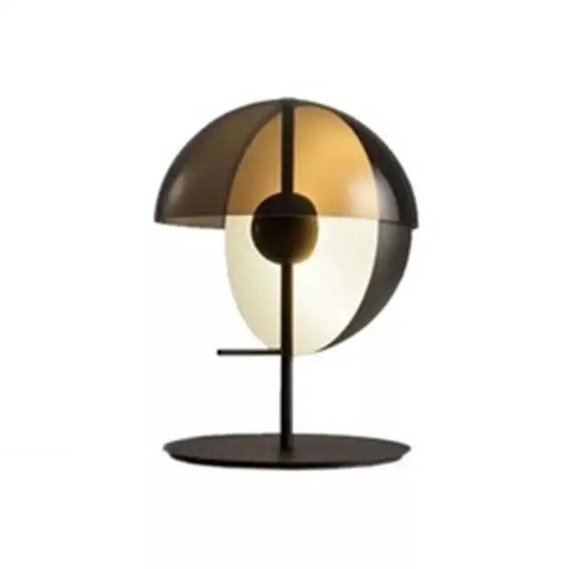 Black Glass Bedside Lamp