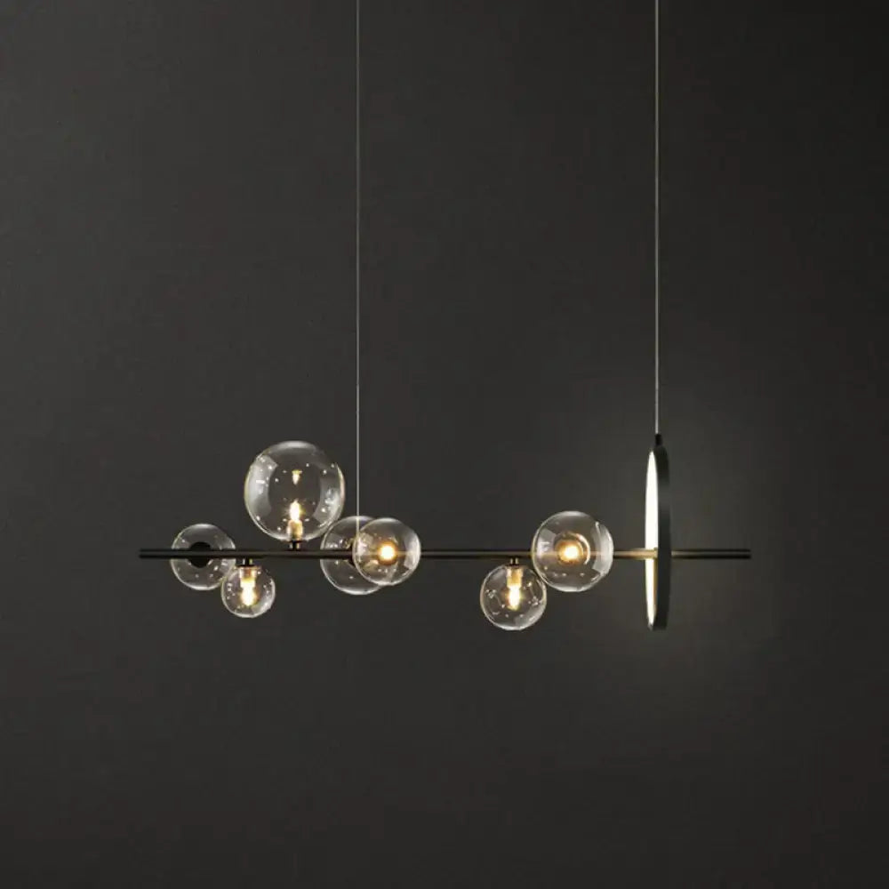Black Glass Globe Pendant