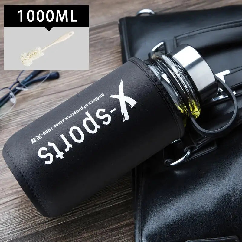 Black Glass Travel Tea Flask