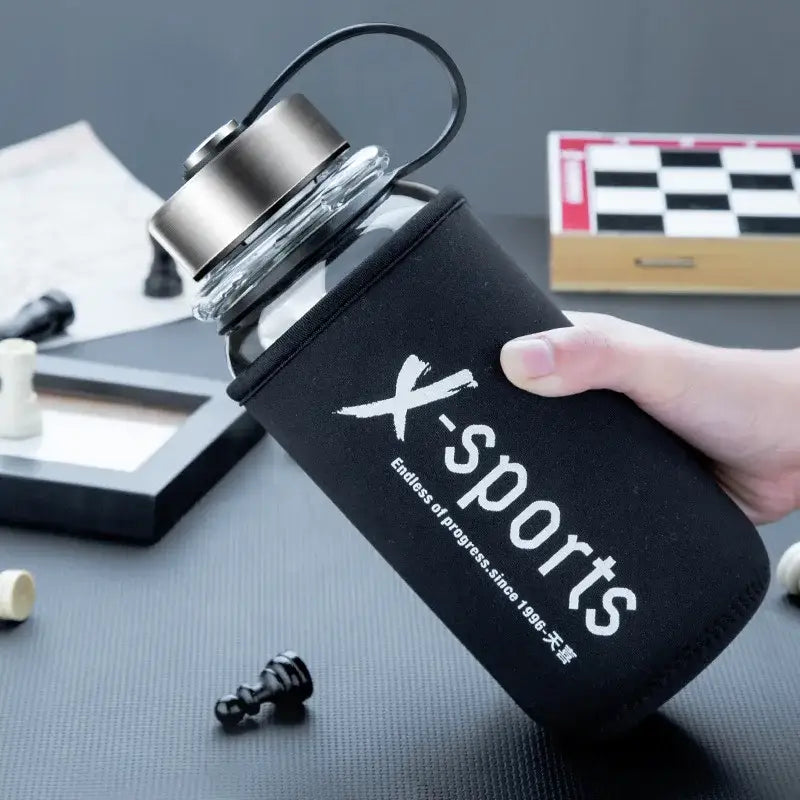 Black Glass Travel Tea Flask