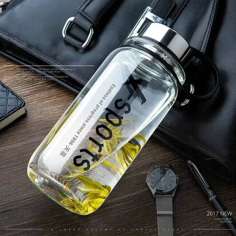 Black Glass Travel Tea Flask