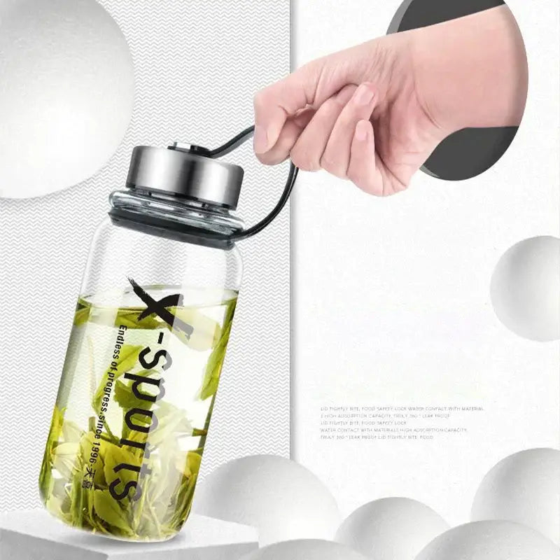 Black Glass Travel Tea Flask