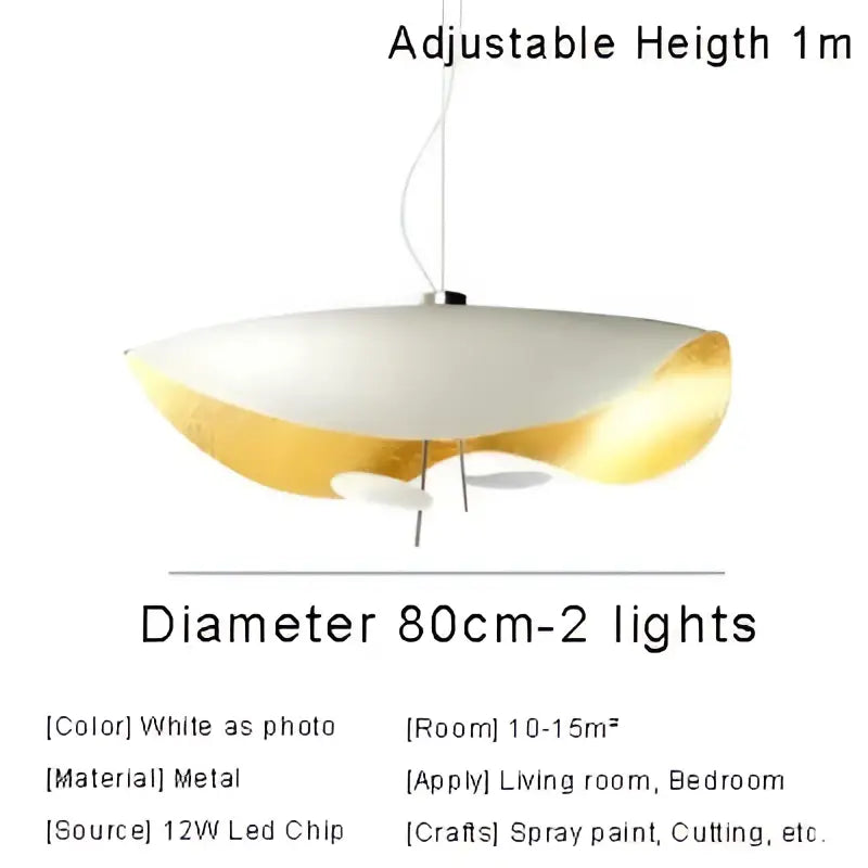 White Black Pendant Light