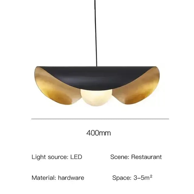 White Black Pendant Light
