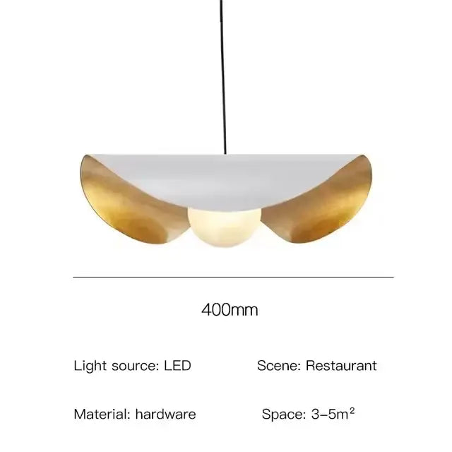 White Black Pendant Light