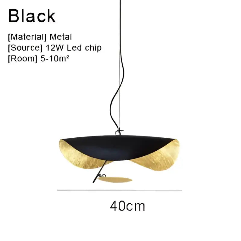 White Black Pendant Light