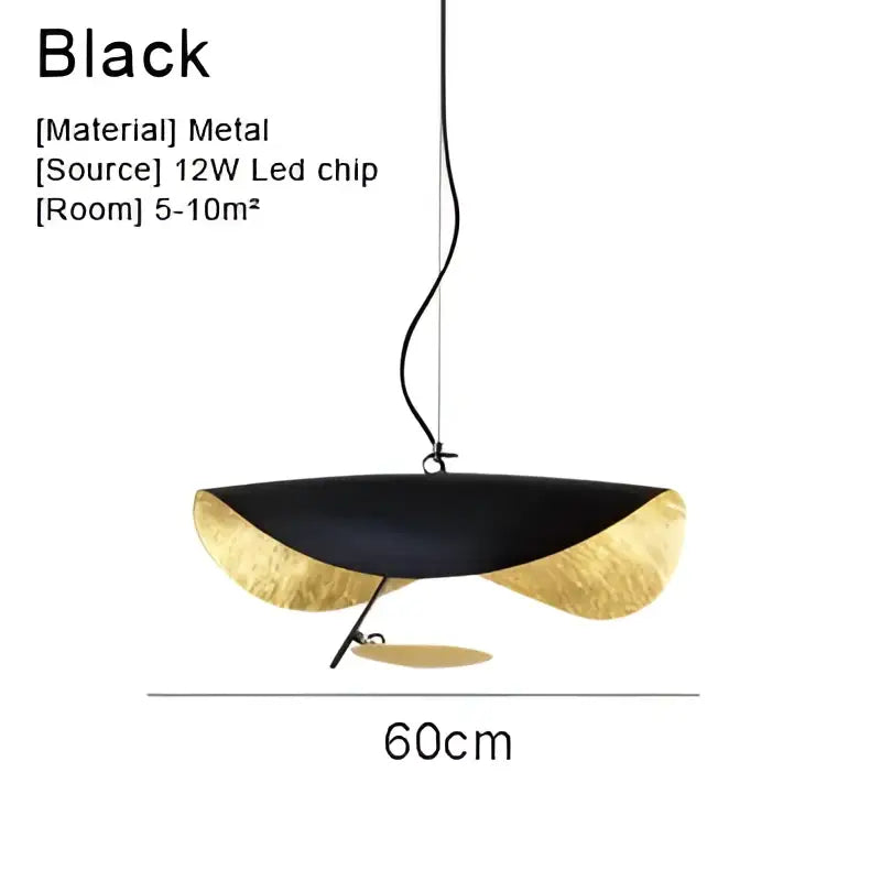 White Black Pendant Light