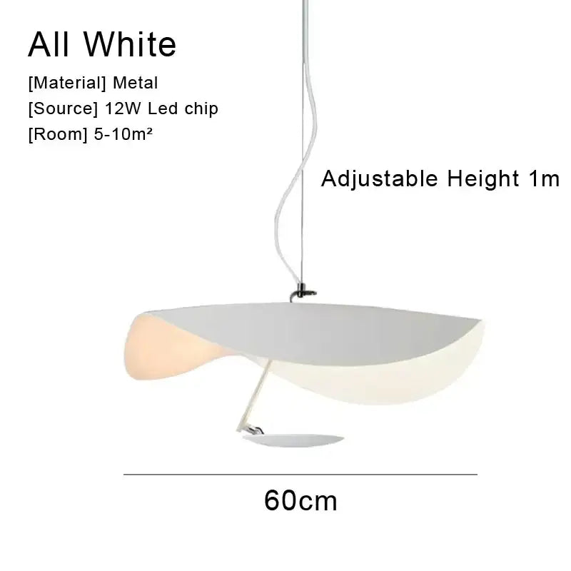 White Black Pendant Light