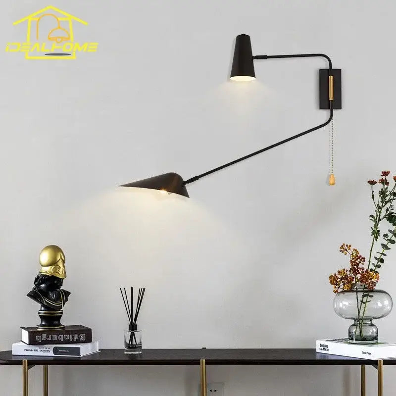 Black Gold Double Wall Sconce