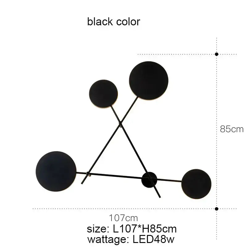 Black Gold Rotating Sconce