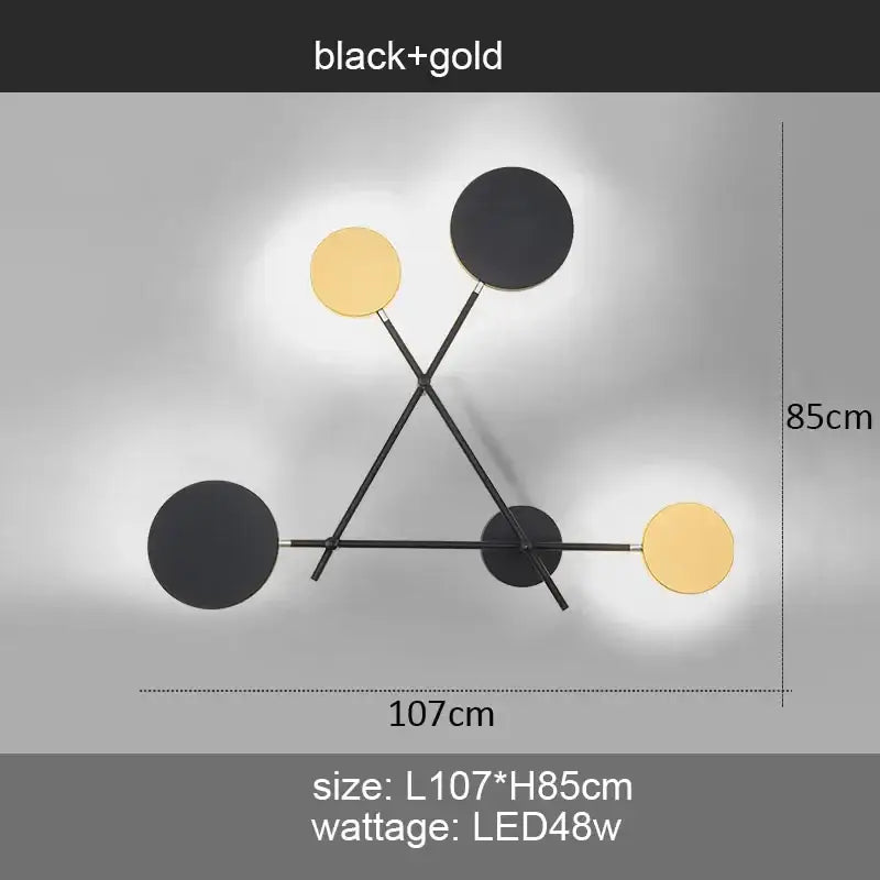 Black Gold Rotating Sconce