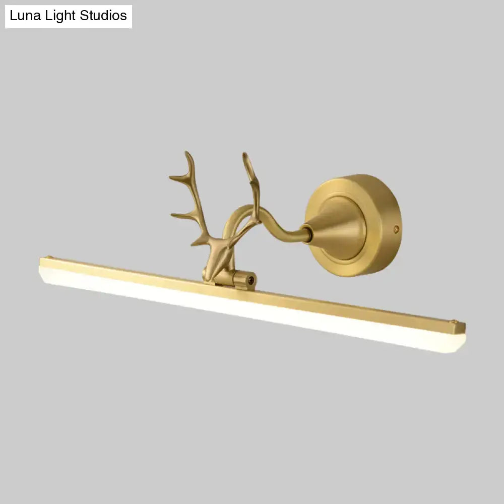 Black Gold Antler Light