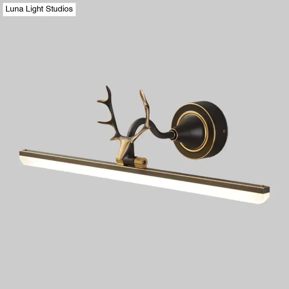 Black Gold Antler Light