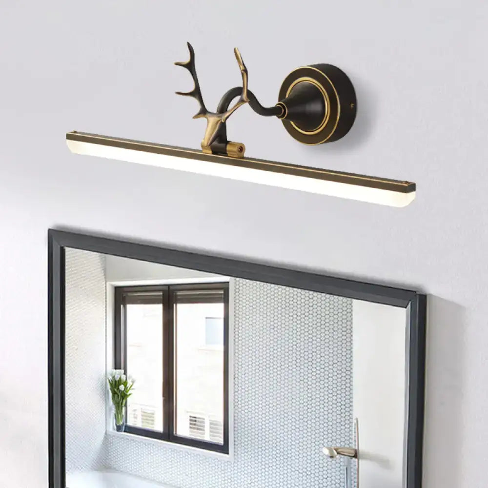 Black Gold Antler Light