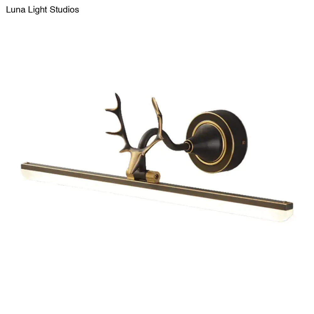 Black Gold Antler Light