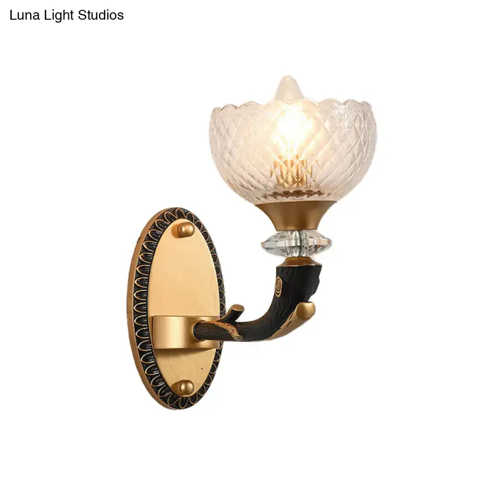 Black Gold Branch Sconce