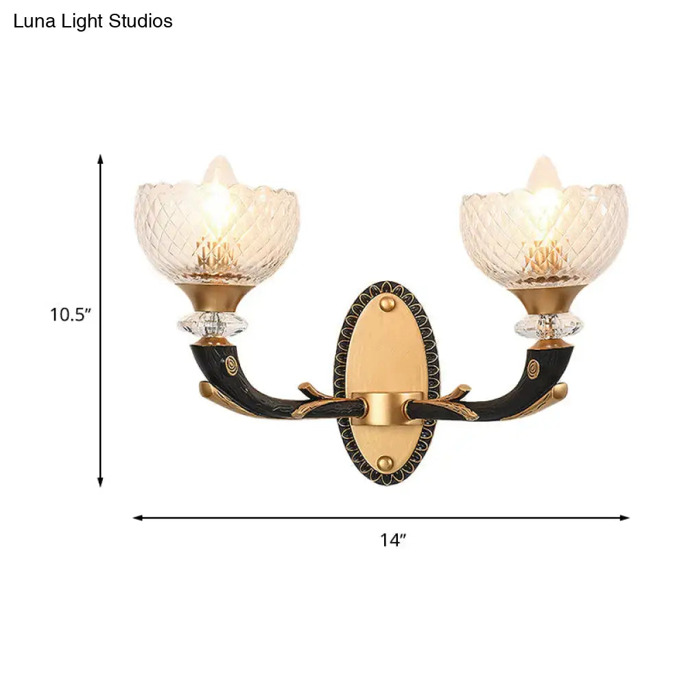 Black Gold Branch Sconce