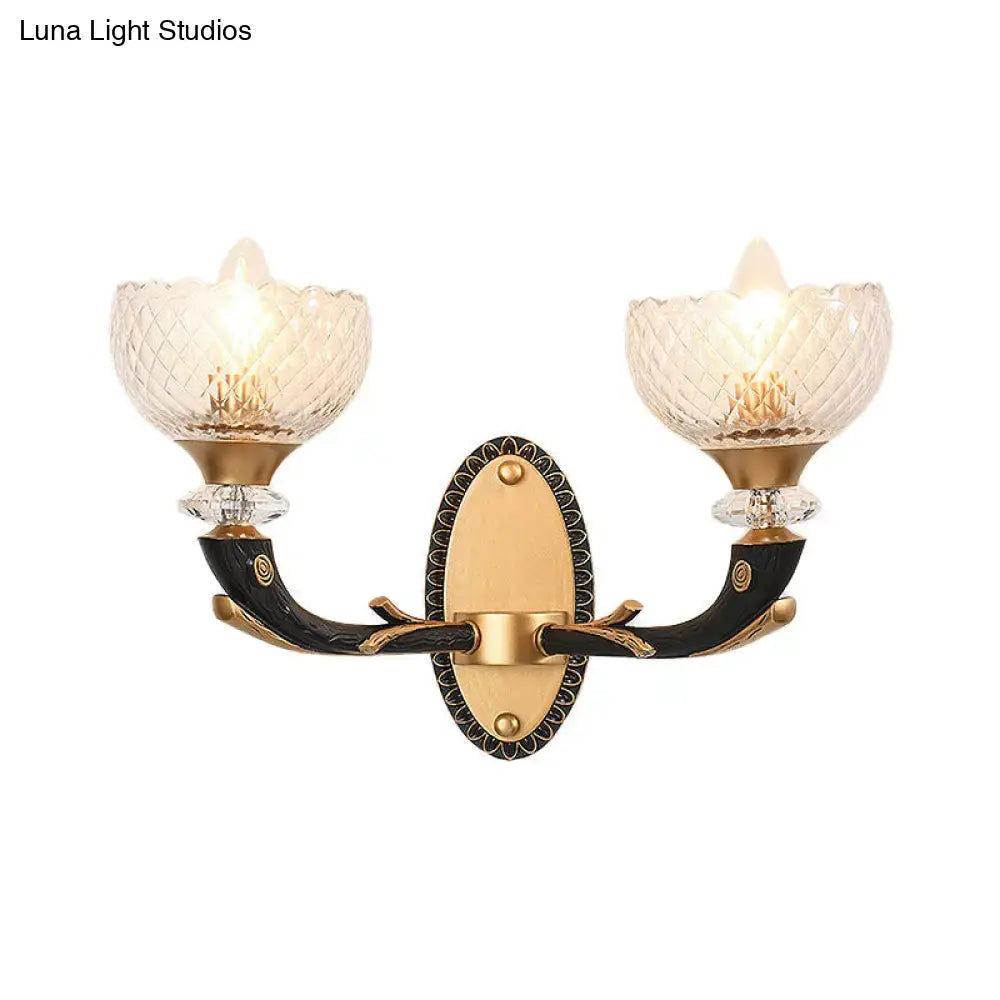 Black Gold Branch Sconce