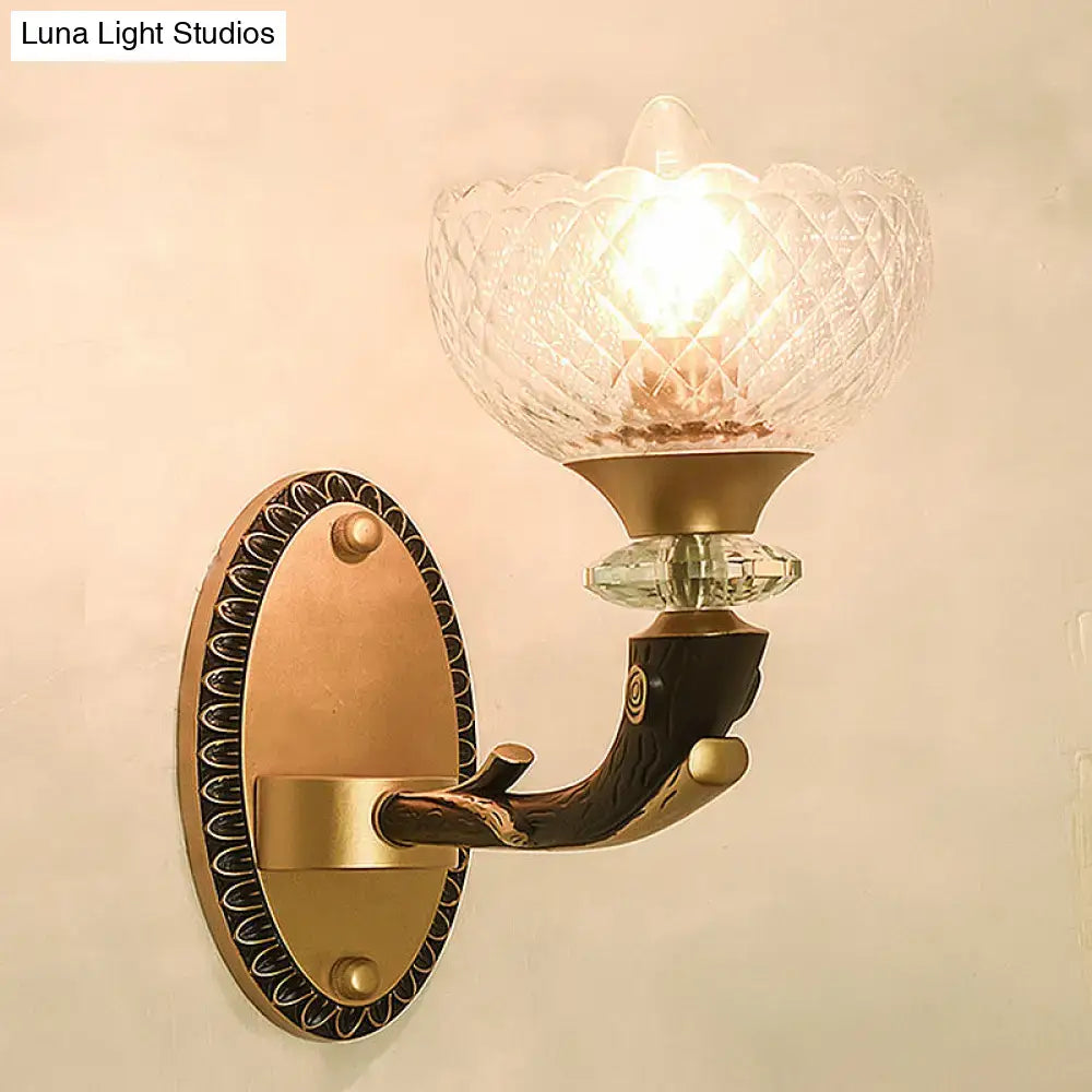 Black Gold Branch Sconce