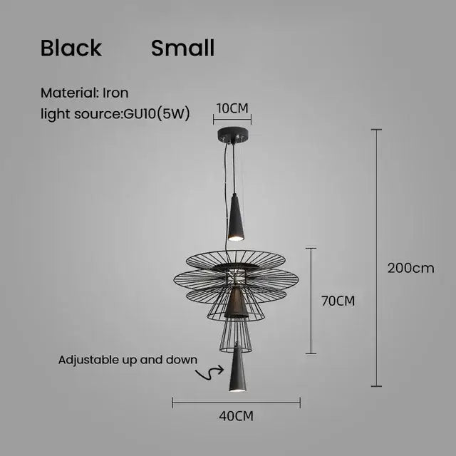 Black Gold Iron Pendant