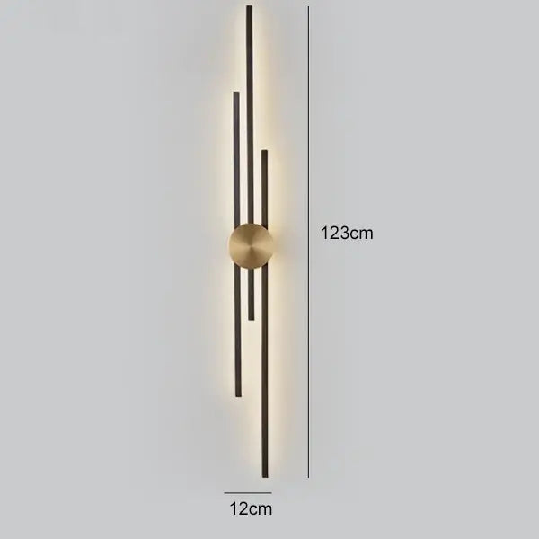 Black Gold Copper Sconce