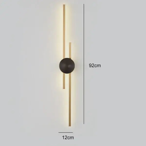 Black Gold Copper Sconce