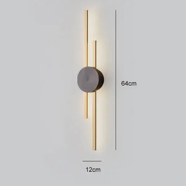 Black Gold Copper Sconce