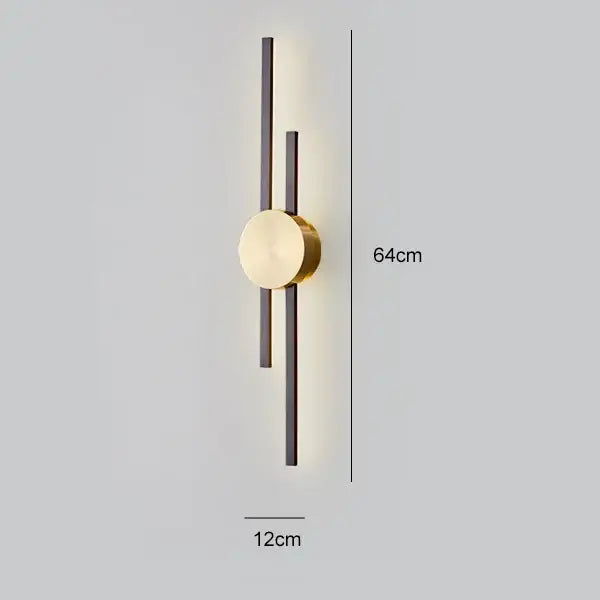 Black Gold Copper Sconce