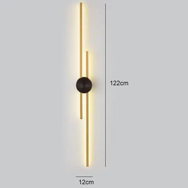 Black Gold Copper Sconce