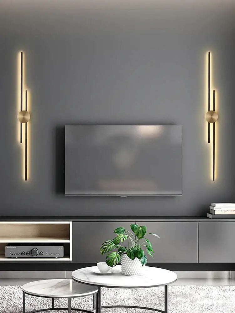 Black Gold Copper Sconce