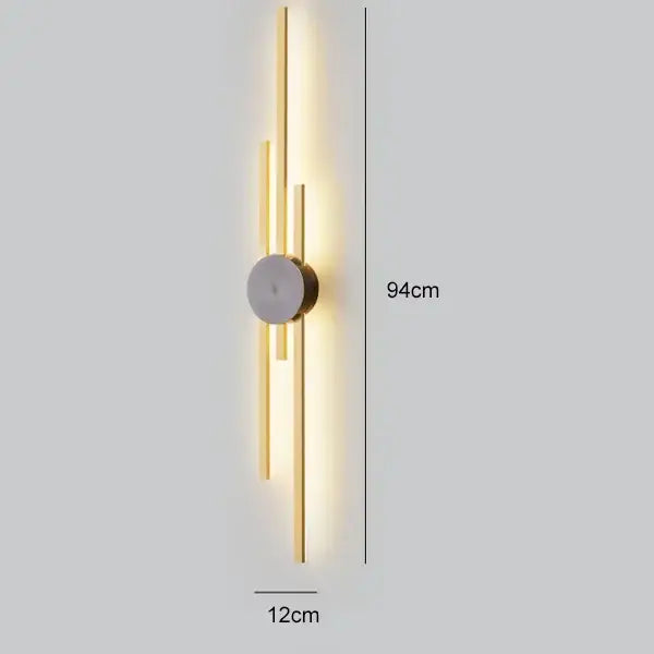 Black Gold Copper Sconce
