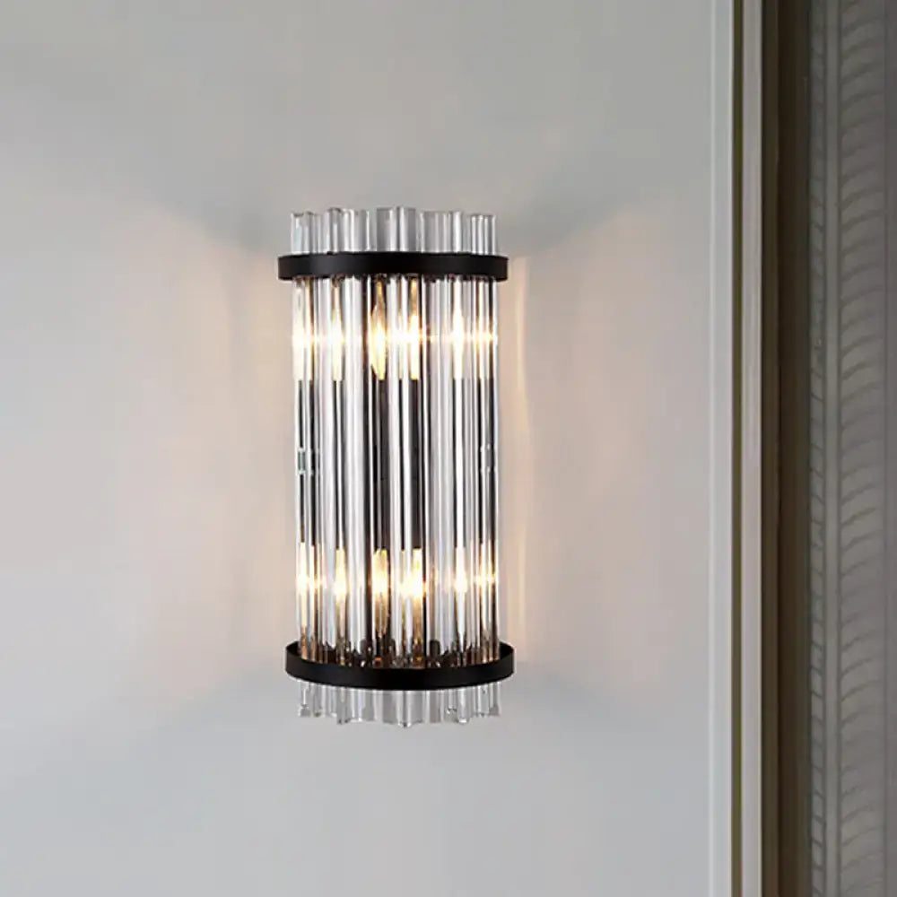 Black Gold Rod Wall Sconce