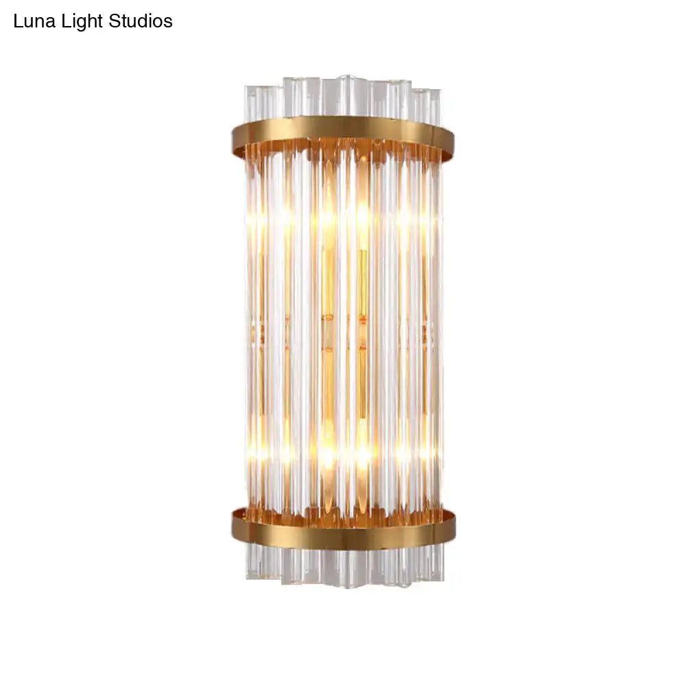 Black Gold Rod Wall Sconce